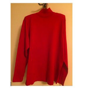 ML Studio Large Red Silk/Cotton Sweater new with tags